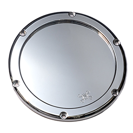 SOLID BA AIR CLEANER COVER, CHROME FINISH