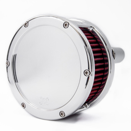 BA Air Cleaner Kit, Chrome finish, Red filter