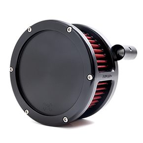 BA Air Cleaner Kit, Black finish, Red filter