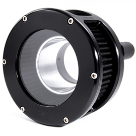 BA Air Cleaner Kit, Black finish, Black filter
