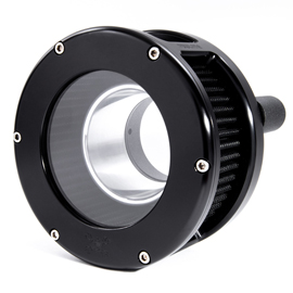 BA Air Cleaner Kit, Black finish, Black filter