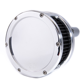 BA Air Cleaner Kit, Chrome finish, Black filter