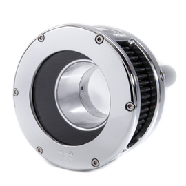 BA Air Cleaner Kit, Chrome finish, Black filter