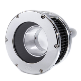 BA Air Cleaner Kit, Chrome finish, Black filter