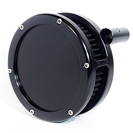 BA Air Cleaner Kit Slim, Black finish, Black filter