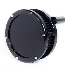 BA Air Cleaner Kit Slim, Black finish, Black filter