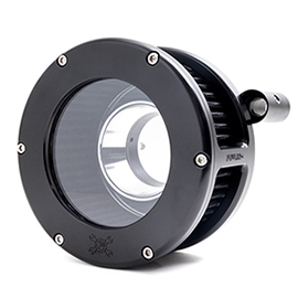 BA Air Cleaner Kit, Black finish, Black filter
