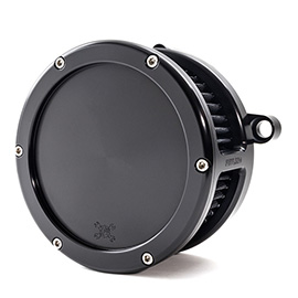 BA Air Cleaner Kit, Black finish, Black filter