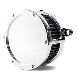 BA Air Cleaner Kit, Chrome finish, Black filter