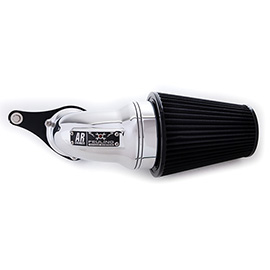 AR Air Cleaner Kit, Polished/Black finish, Black Race Series filter